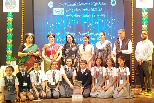  We are extremely proud that our School bagged winning Trophy for Junior Category in Cyber Genius 